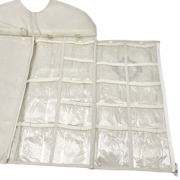 Joy Mangano Beige Hanging Storage Closet Organizer New - Picture 4 of 4